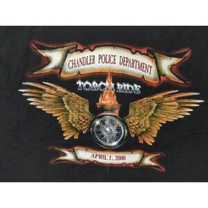 Chosas Harley Davidson Torch Ride 2000 Mens Size XL Chandler Police Tee